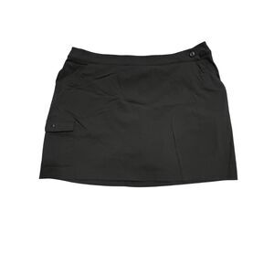 Columbia Omni-Freeze Skort Women Size 14 Black Athletic Hiking Golf Skirt Shorts